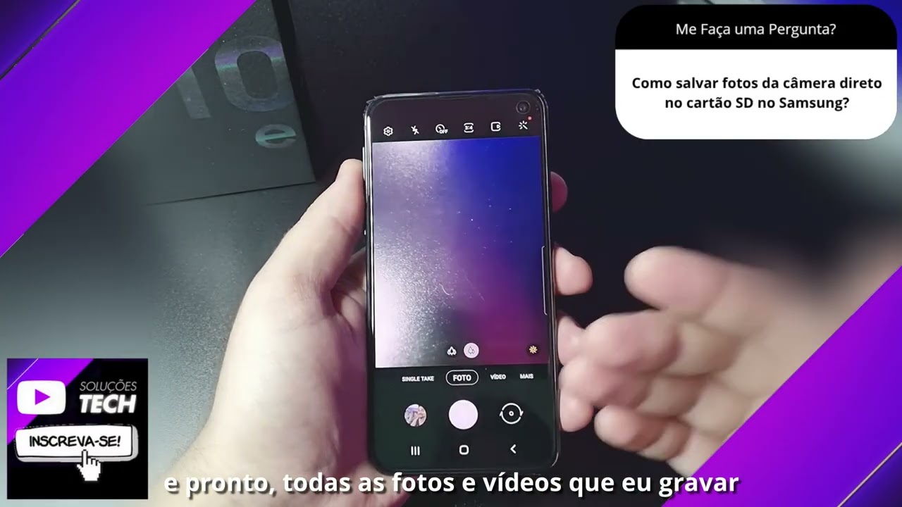 Como salvar fotos da câmera direto no cartão SD no Samsung❓