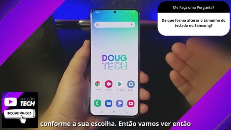 De que forma alterar o tamanho do teclado no Samsung❓