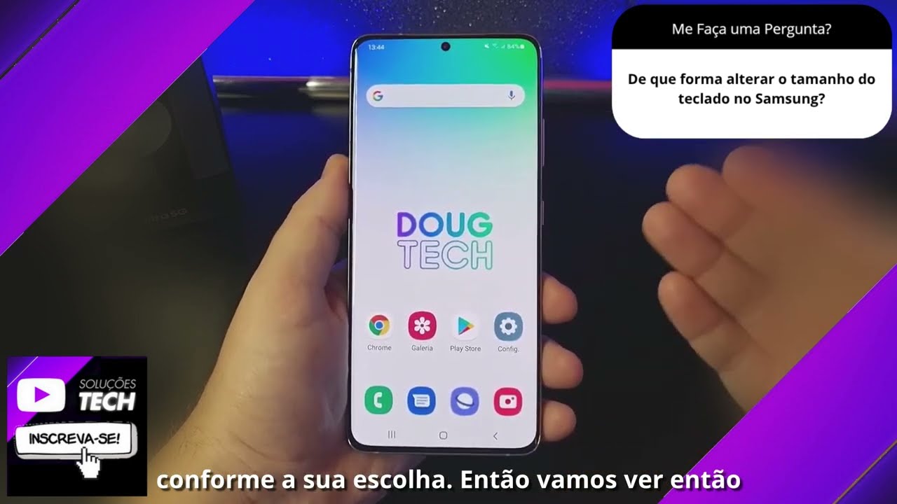 De que forma alterar o tamanho do teclado no Samsung❓