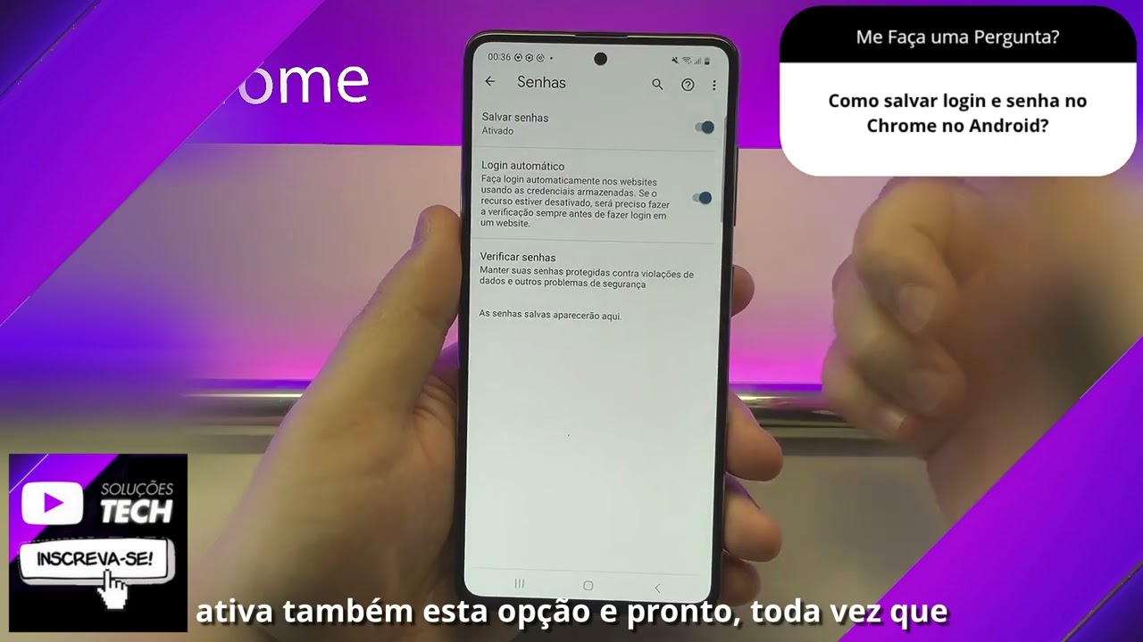 Como salvar login e senha no Chrome no Android❓
