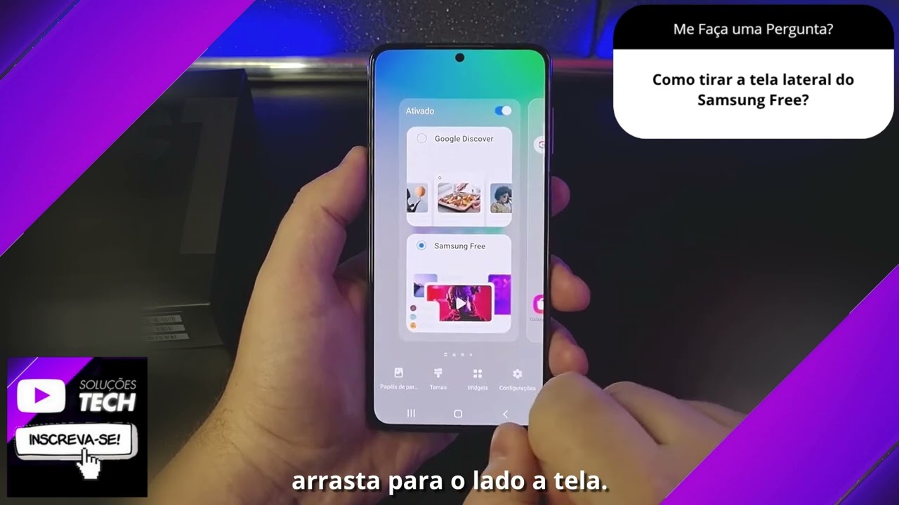 Como tirar a tela lateral do Samsung Free❓
