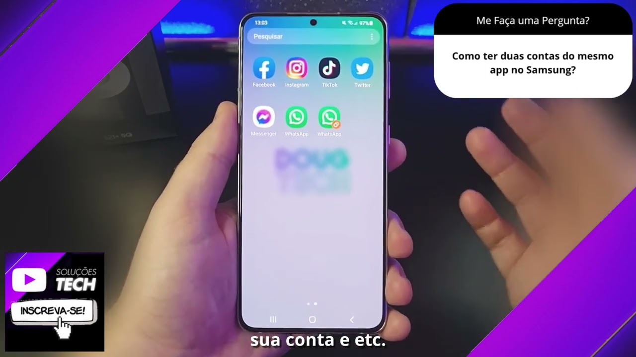 Como ter duas contas do mesmo app no Samsung❓