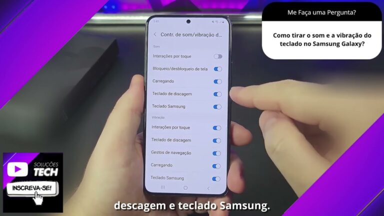 Como tirar o som e a vibração do teclado no Samsung Galaxy❓