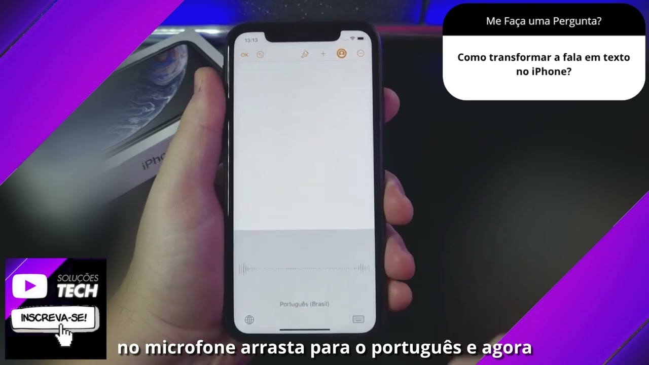 Como transformar a fala em texto no iPhone❓