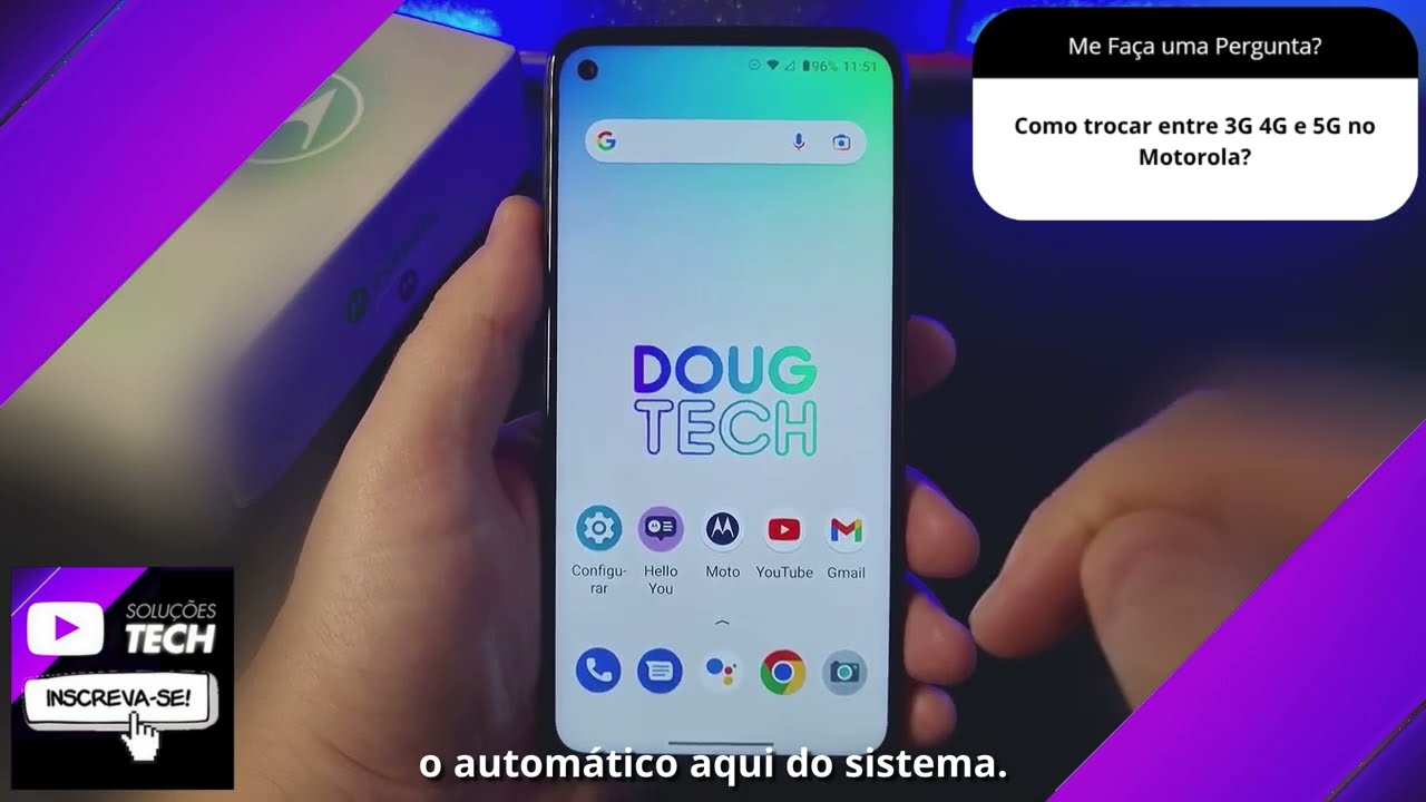Como trocar entre 3G 4G e 5G no Motorola❓