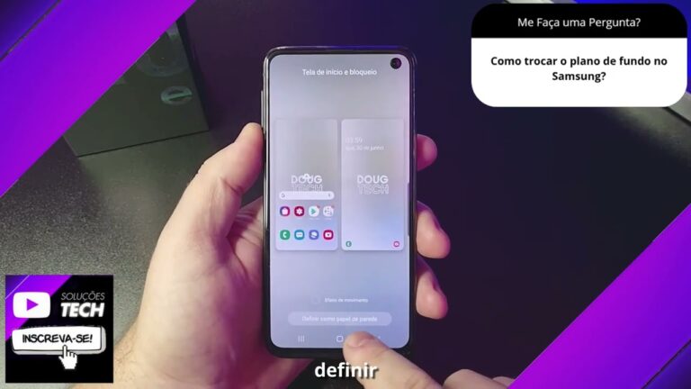 Como trocar o plano de fundo no Samsung❓