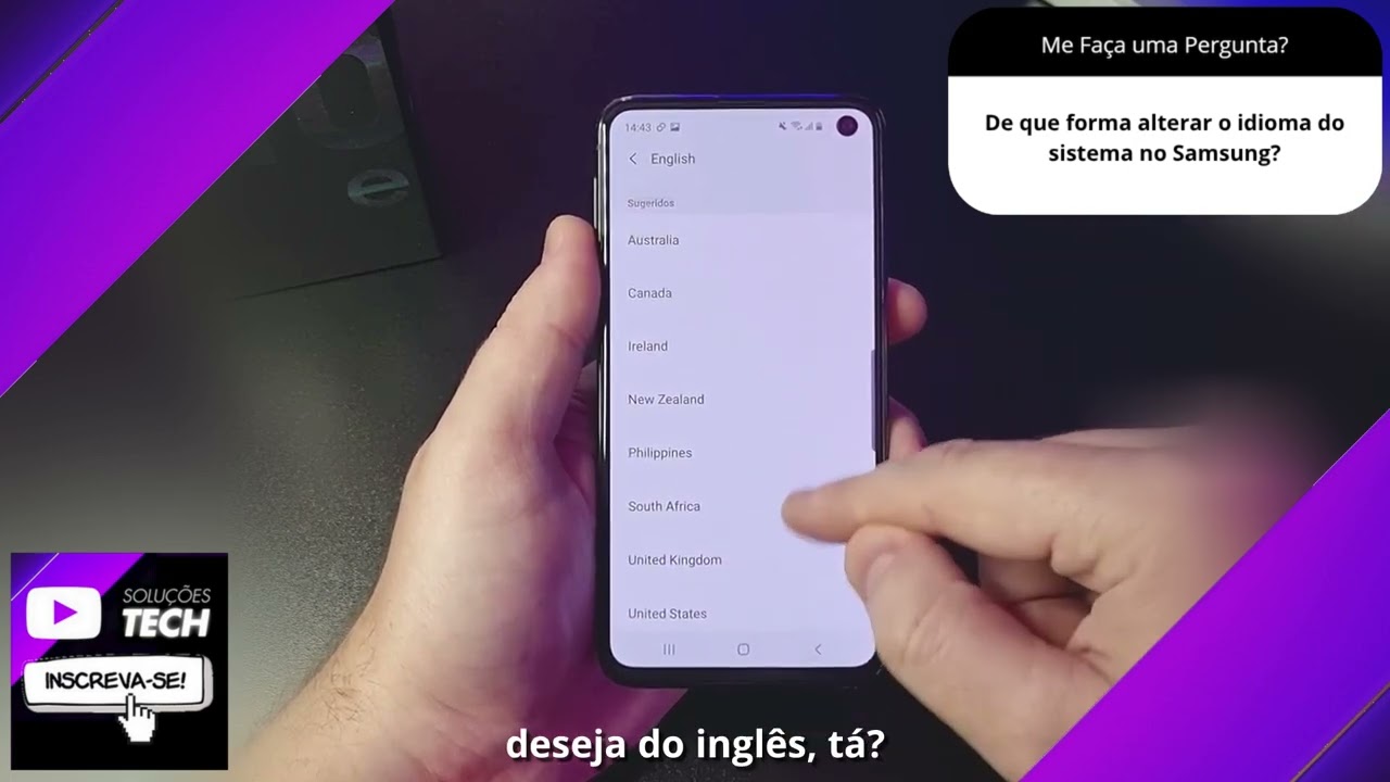 De que forma alterar o idioma do sistema no Samsung❓