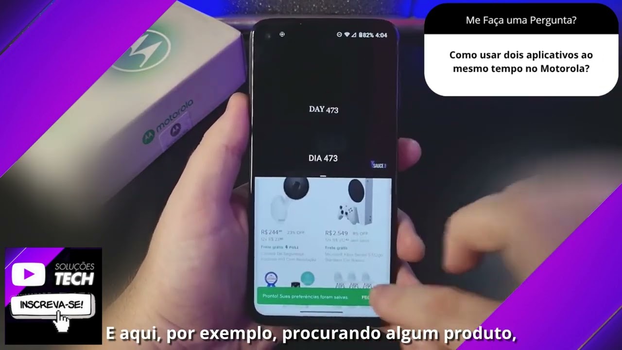Como usar dois aplicativos ao mesmo tempo no Motorola❓