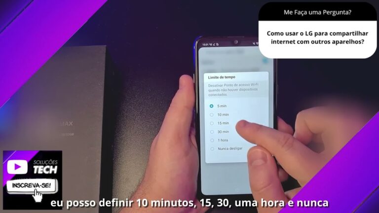 Como usar o LG para compartilhar internet com outros aparelhos❓