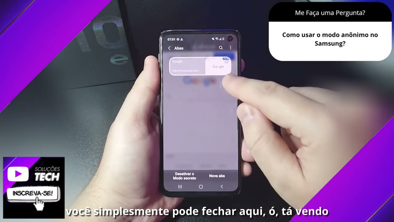 Como usar o modo anônimo no Samsung❓