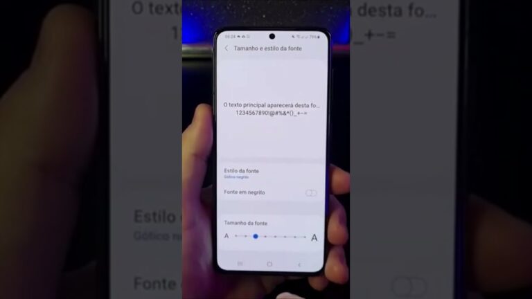 COMO MUDAR E PERSONALIZAR A FONTE DAS LETRAS NO SAMSUNG #Shorts