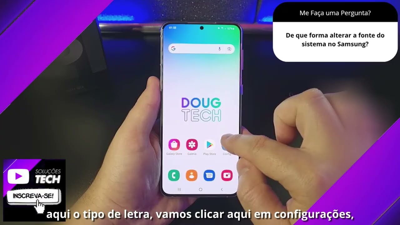 De que forma alterar a fonte do sistema no Samsung❓