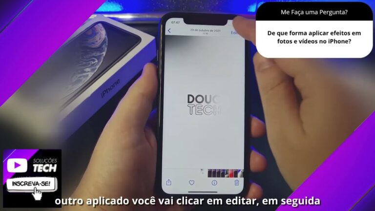 De que forma aplicar efeitos em fotos e vídeos no iPhone❓