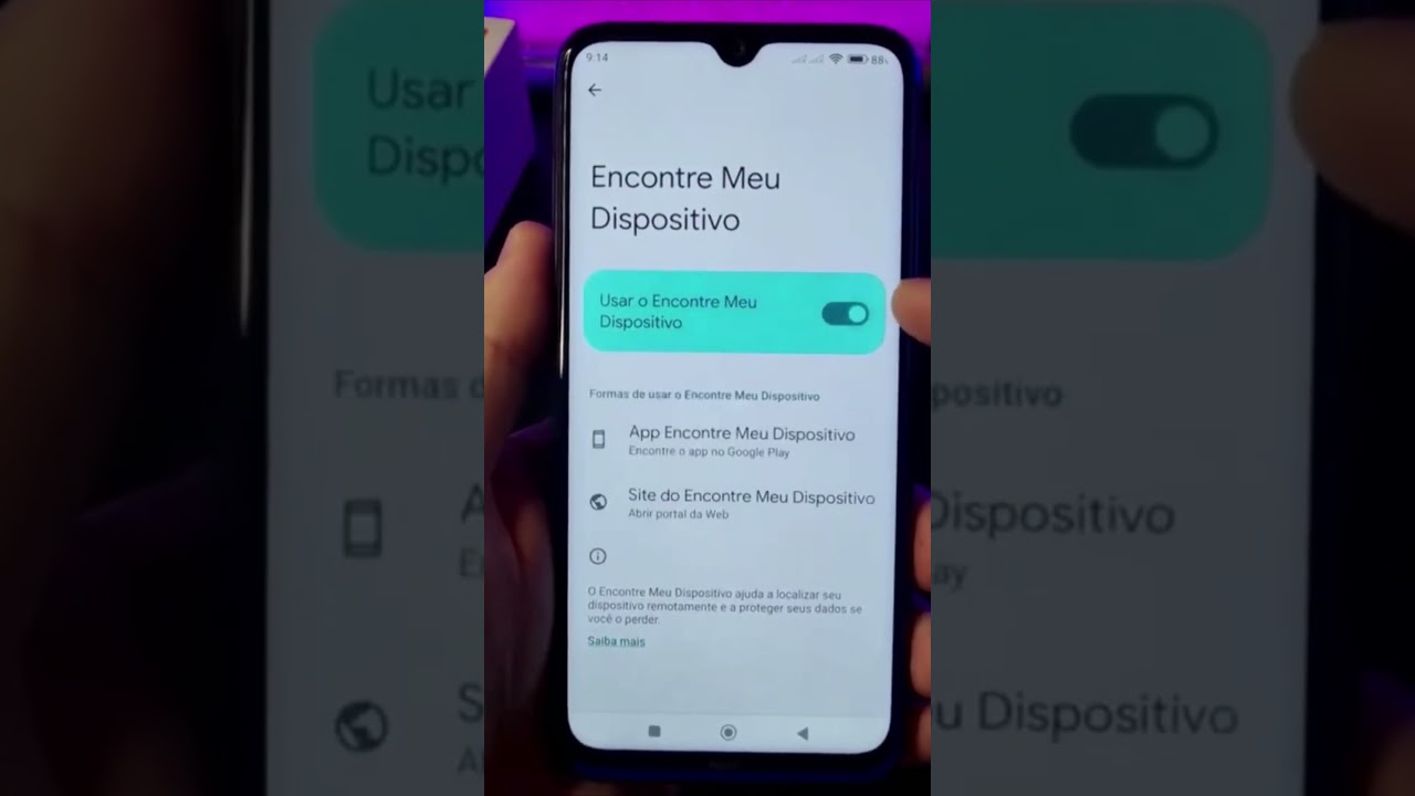 COMO LIGAR O ENCONTRAR MEU DISPOSITIVO NO XIAOMI #Shorts