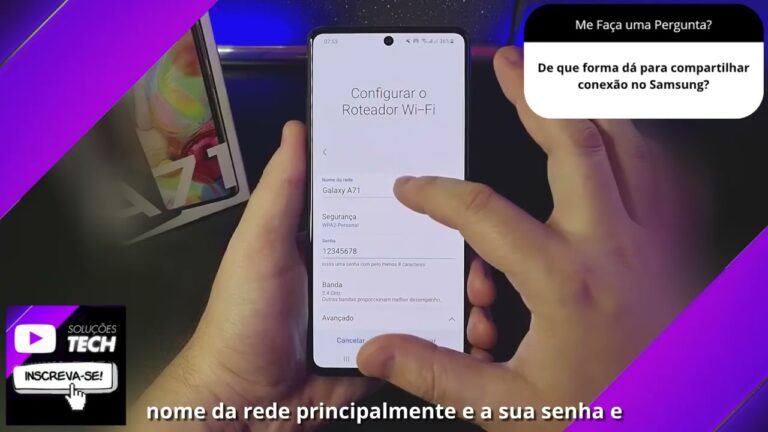 De que forma dá para compartilhar conexão no Samsung❓