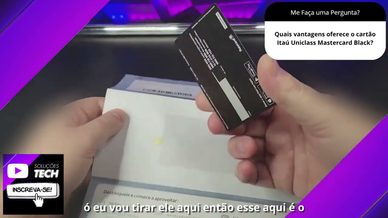 Quais vantagens oferece o cartão Itaú Uniclass Mastercard Black❓