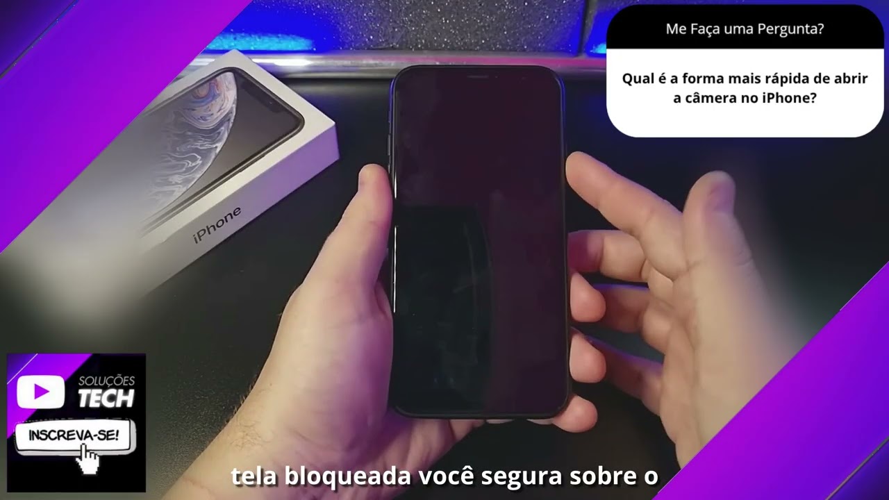 Qual é a forma mais rápida de abrir a câmera no iPhone❓