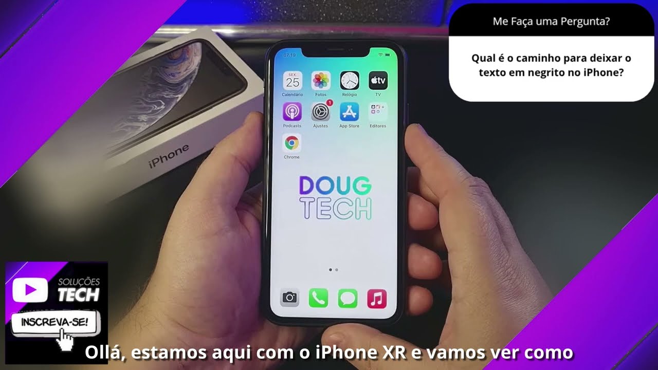 Qual é o caminho para deixar o texto em negrito no iPhone❓