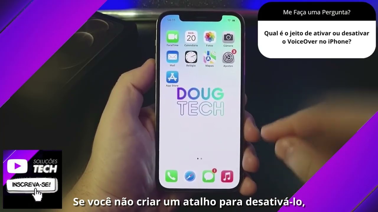 Qual é o jeito de ativar ou desativar o VoiceOver no iPhone❓