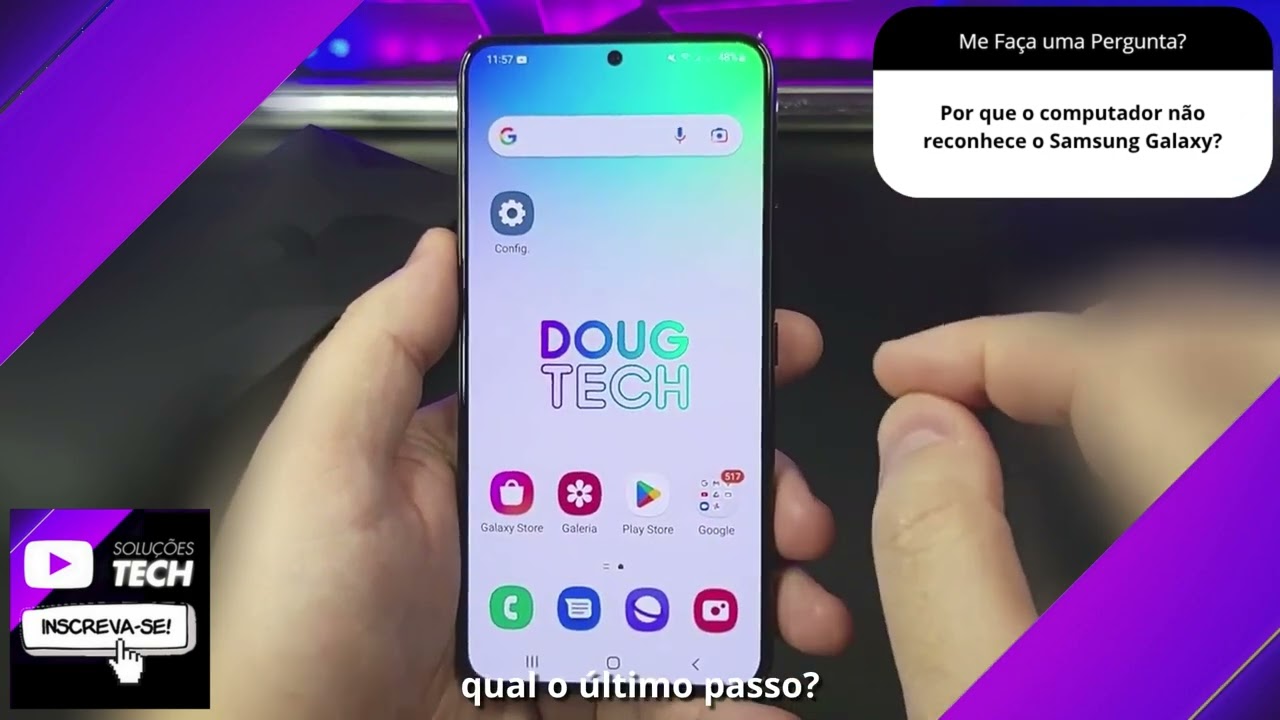 Por que o computador não reconhece o Samsung Galaxy❓