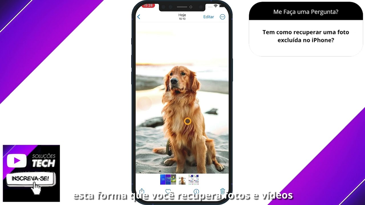 Tem como recuperar uma foto excluída no iPhone❓