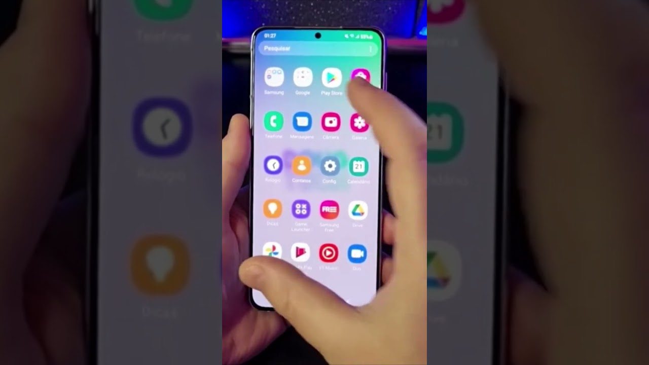 COMO ALTERAR O TAMANHO DOS ÍCONES NO SAMSUNG #Shorts