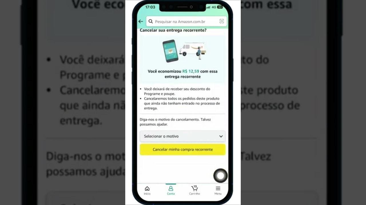 COMO CANCELAR ASSINATURAS E COMPRAS RECORRENTES NO APP DA AMAZON NO IPHONE #Shorts