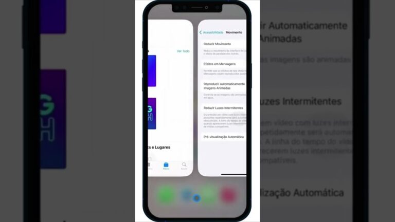 COMO REDUZIR OS EFEITOS DE MOVIMENTO NA TELA DO IPHONE #Shorts