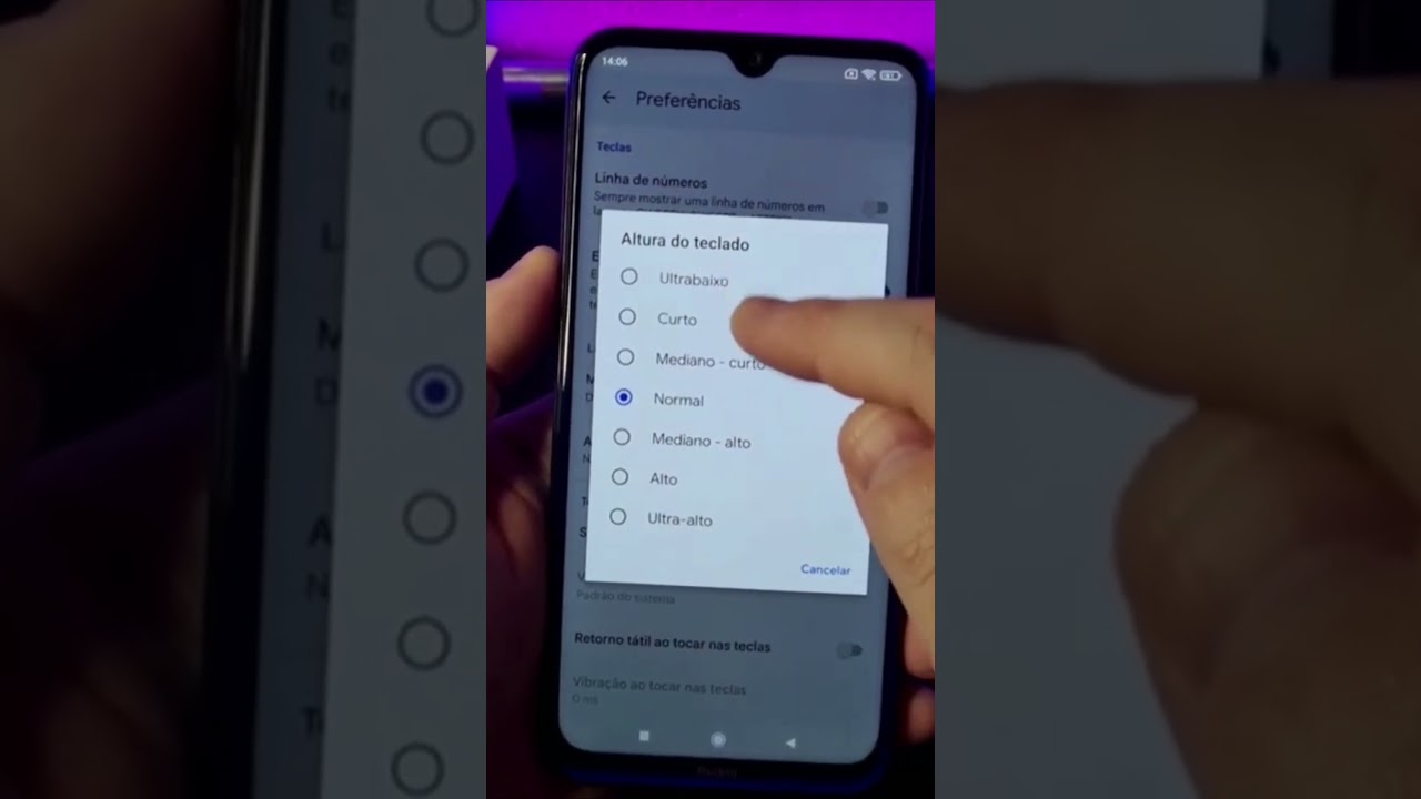 ► Como Ajustar o TAMANHO do TECLADO no Xiaomi #Shorts