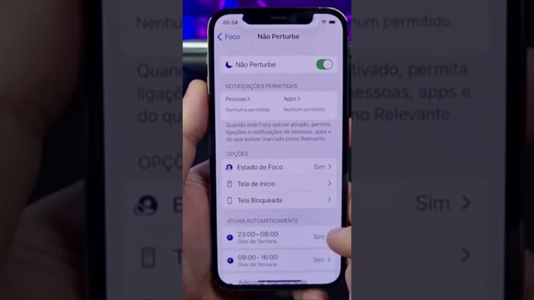 LIGUE O MODO NÃO PERTURBE NO SEU IPHONE #Shorts