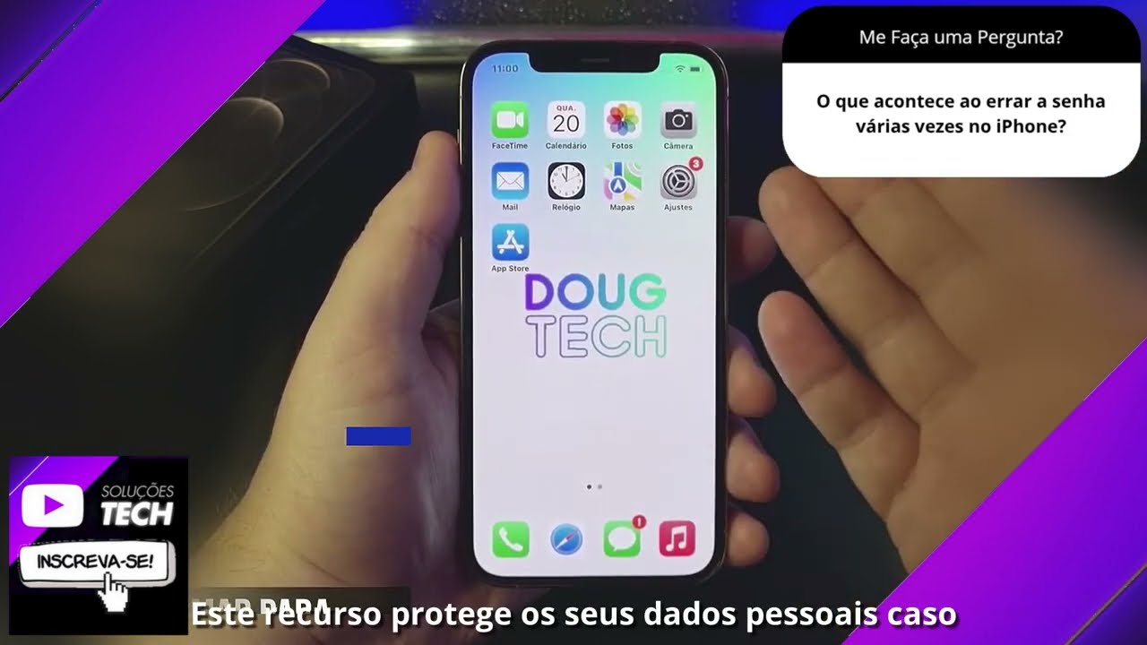 O que acontece ao errar a senha várias vezes no iPhone❓