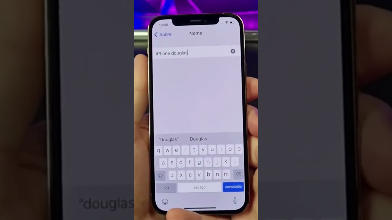 COMO ALTERAR O NOME DO BLUETOOTH NO IPHONE #Shorts