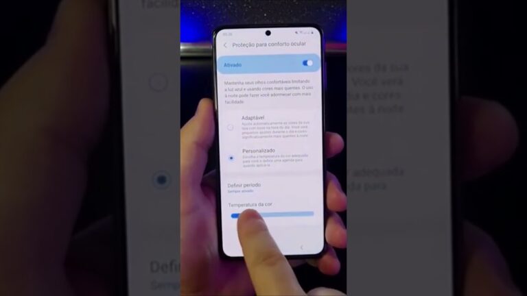 Modifique a tonalidade da tela do Samsung para uma visualização confortável #Shorts