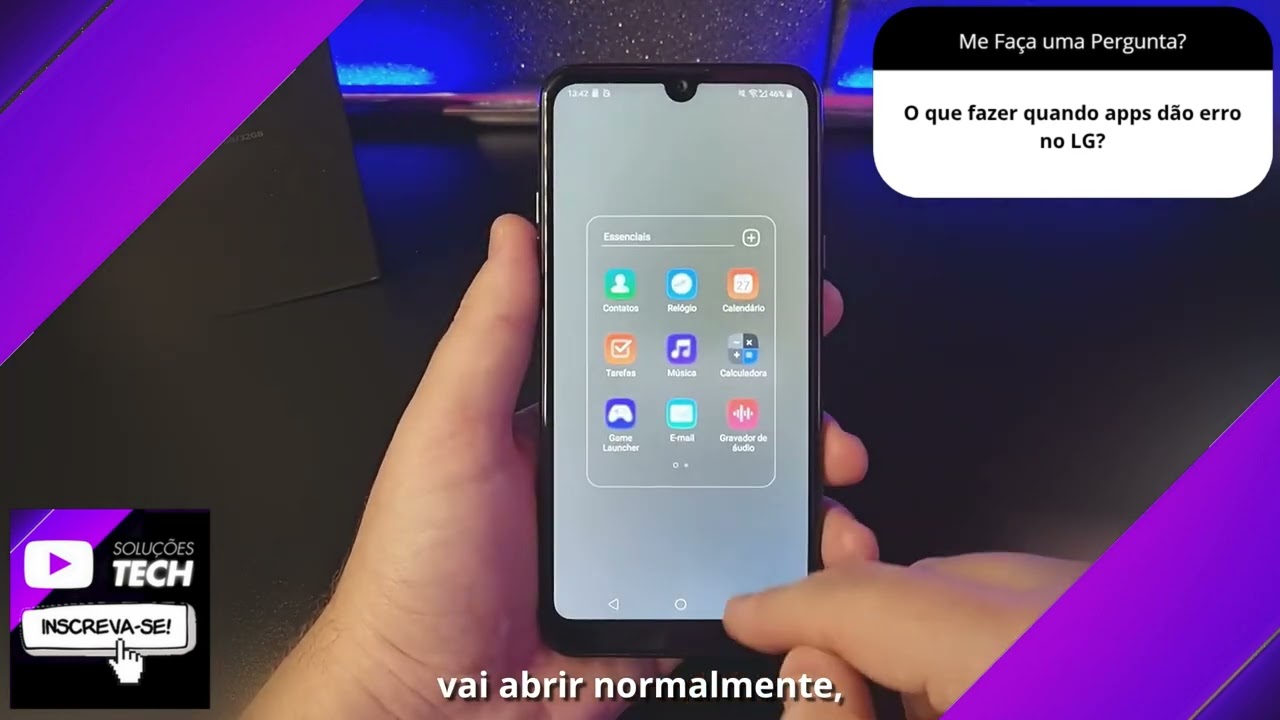 O que fazer quando apps dão erro no LG❓