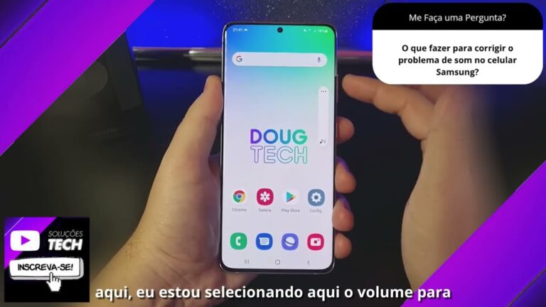 O que fazer para corrigir o problema de som no celular Samsung❓