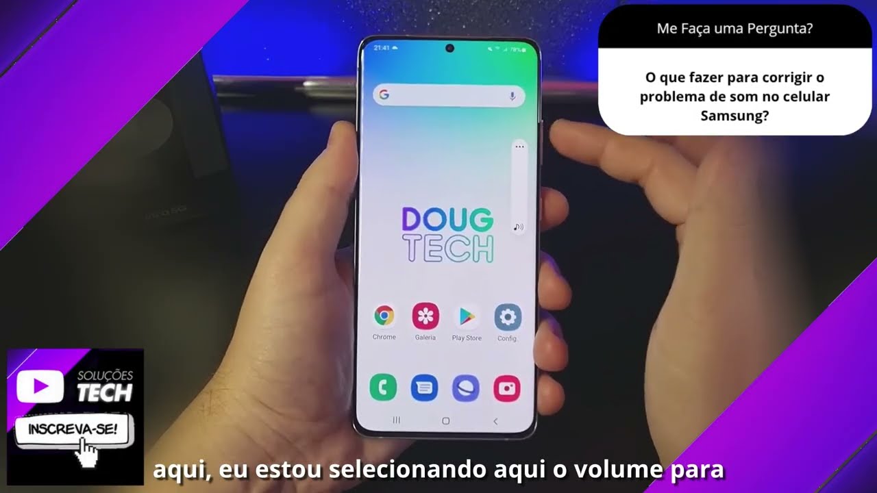 O que fazer para corrigir o problema de som no celular Samsung❓