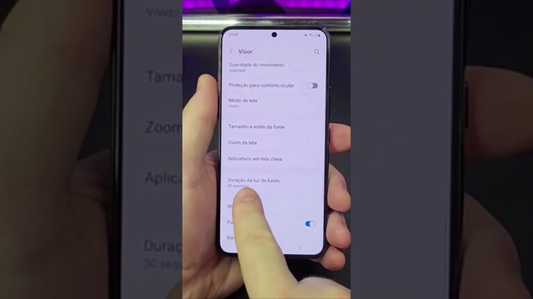COMO AUMENTAR O TEMPO DE ATIVIDADE DA TELA NO SAMSUNG GALAXY #Shorts