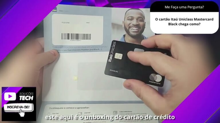 O cartão Itaú Uniclass Mastercard Black chega como❓