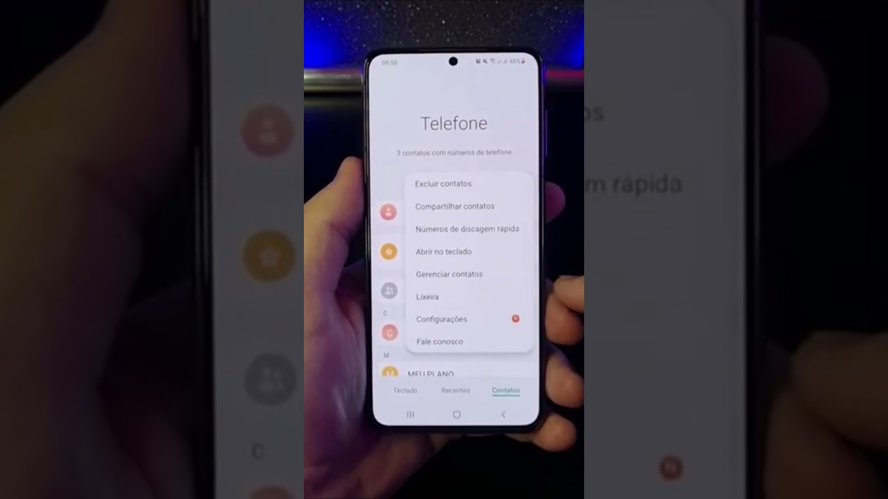 Recupere seus contatos do Google no Samsung de forma rápida e fácil #Shorts