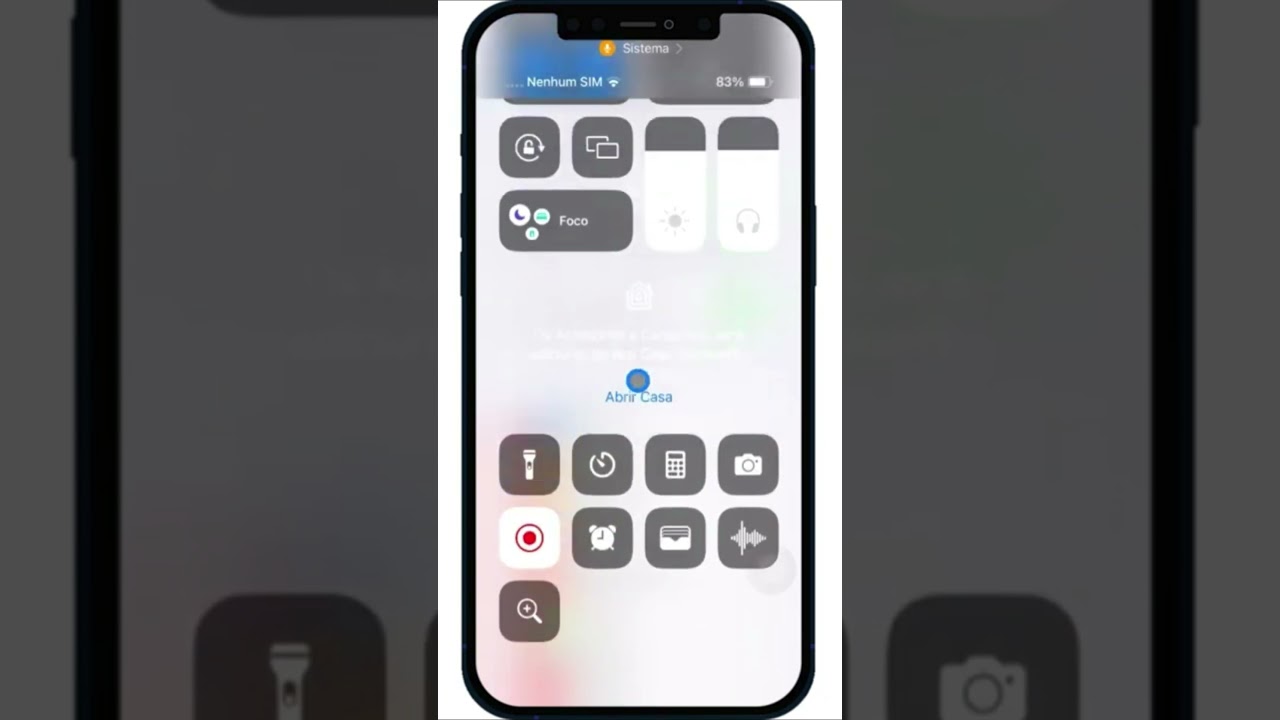 ► Como Personalizar a Central de Controle no iPhone #Shorts