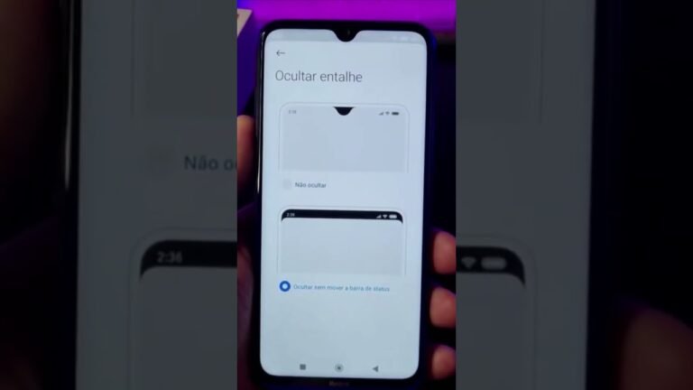 COMO ESCONDER O RECORTE DA CÂMERA NO XIAOMI #Shorts COMO ESCONDER O RECORTE DA CÂMERA NO XIAOMI #Shorts