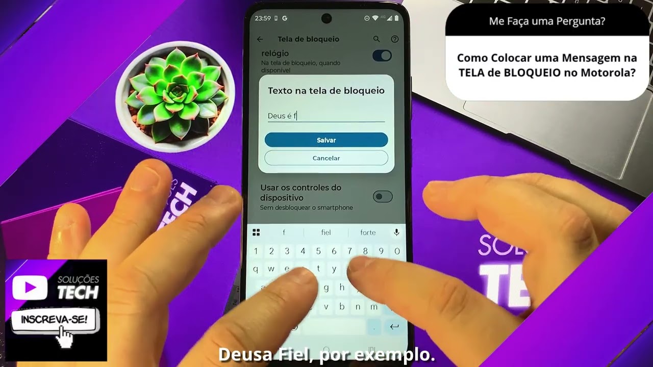 Como Colocar uma Mensagem na TELA de BLOQUEIO no Motorola