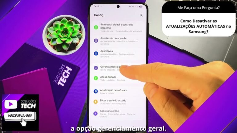 Como Desativar as ATUALIZAÇÕES AUTOMÁTICAS no Samsung