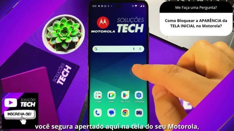 Como Bloquear a APARÊNCIA da TELA INICIAL no Motorola