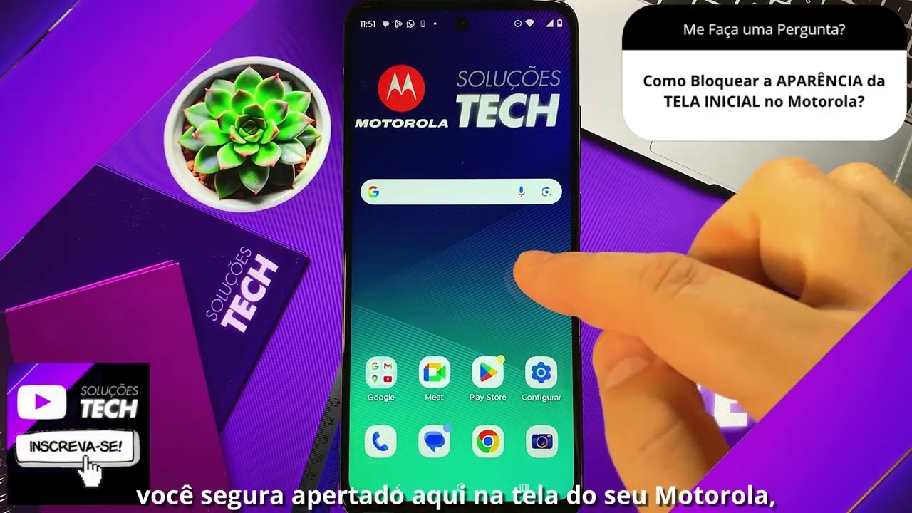 Como Bloquear a APARÊNCIA da TELA INICIAL no Motorola