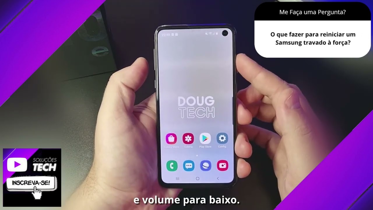 O que fazer para reiniciar um Samsung travado à força❓