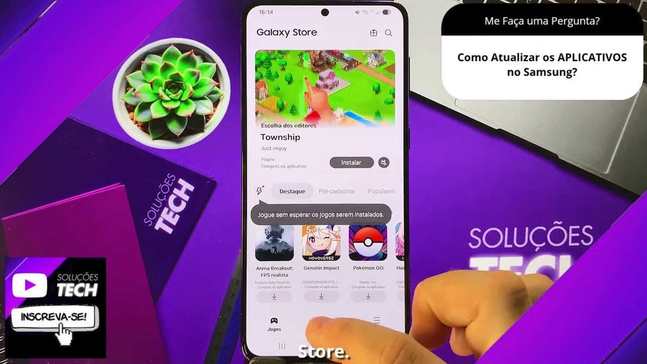 Como Atualizar os APLICATIVOS no Samsung