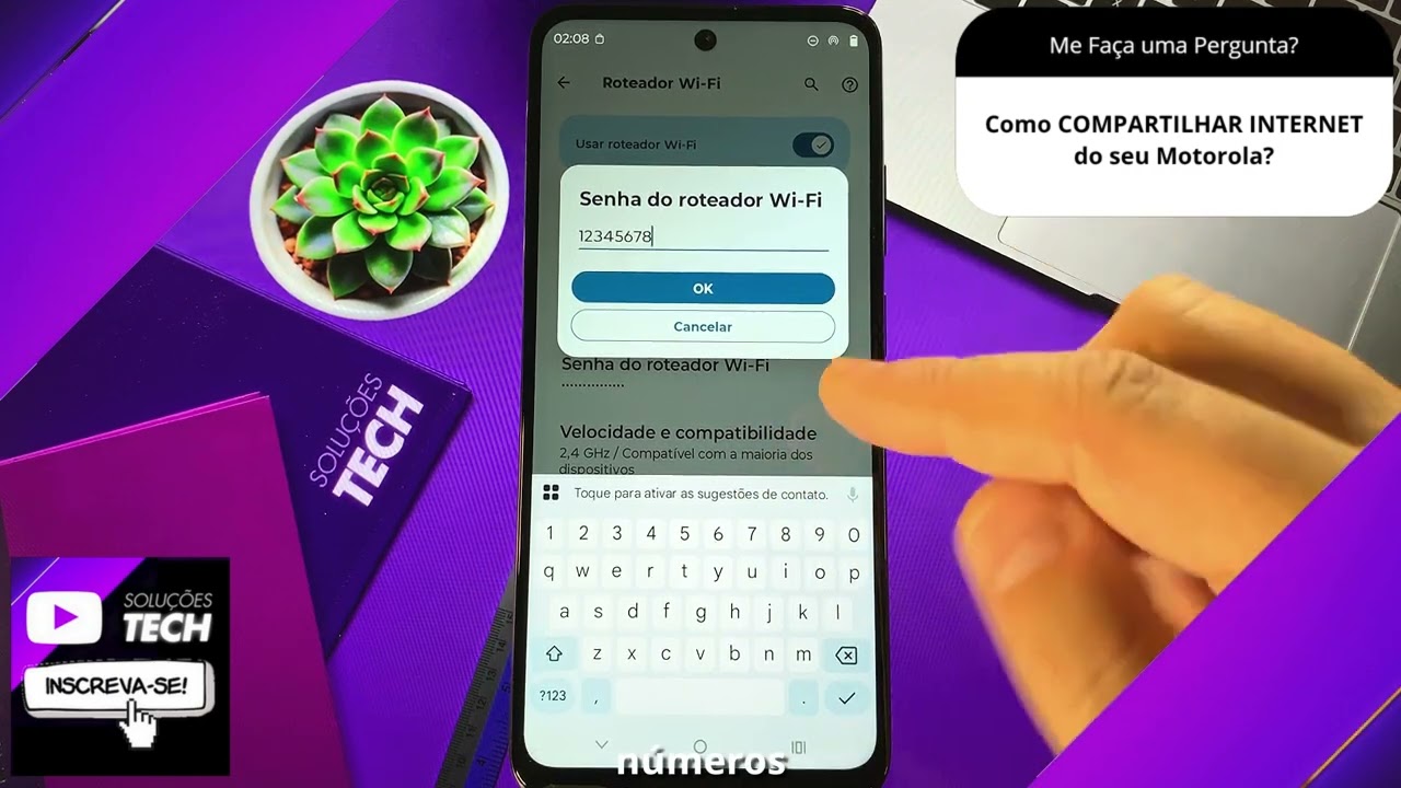 Como COMPARTILHAR INTERNET do seu Motorola