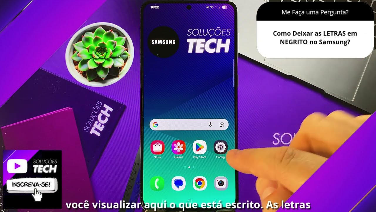 Como Deixar as LETRAS em NEGRITO no Samsung