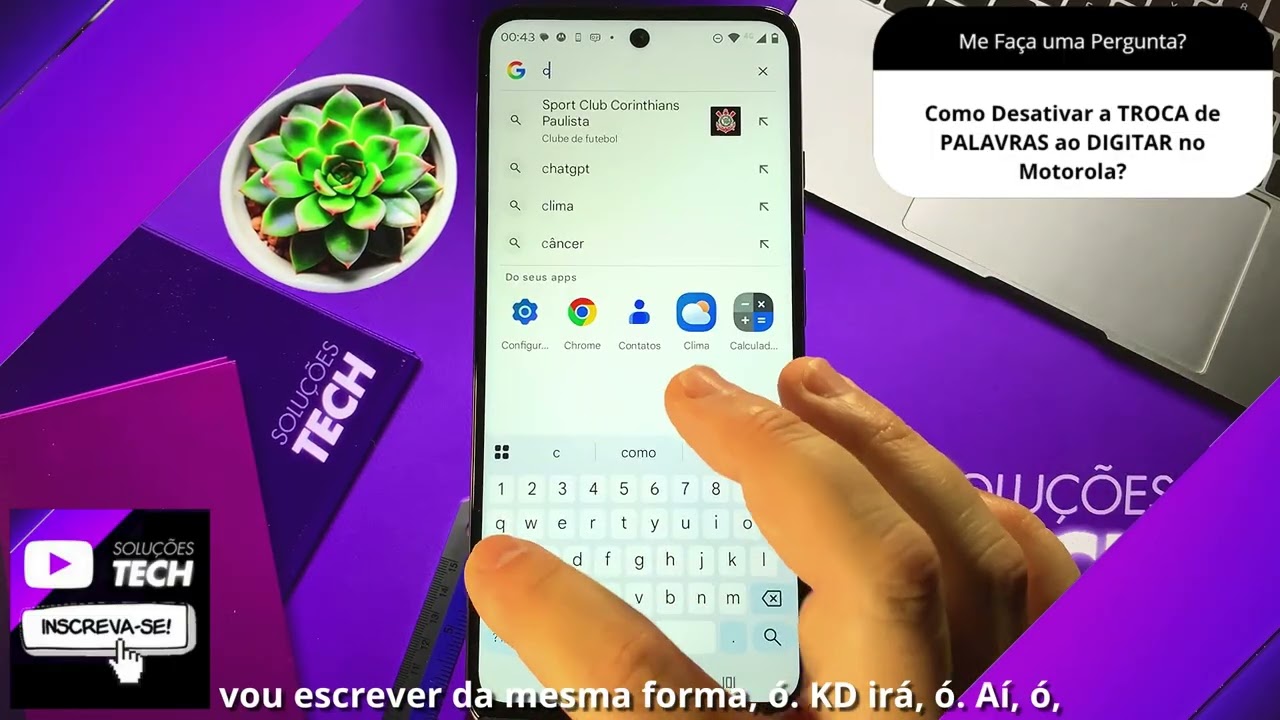 Como Desativar a TROCA de PALAVRAS ao DIGITAR no Motorola